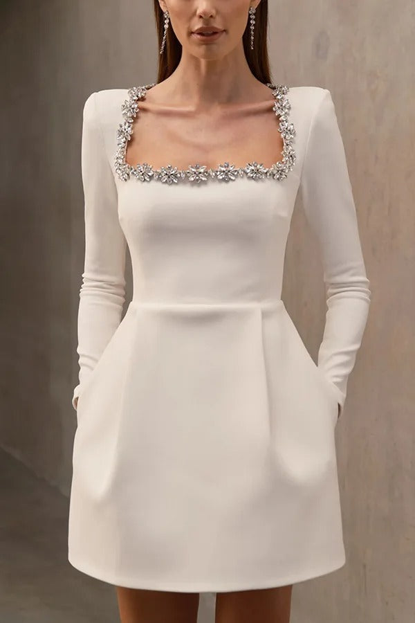 Vestido Corto de Terciopelo - OSMARA Fashion - vista 8
