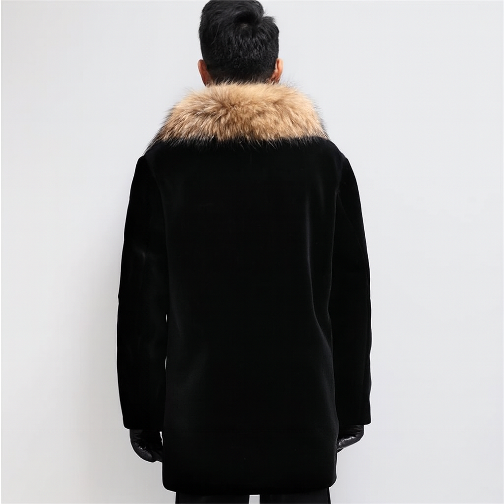Abrigo de invierno cálido para hombres: elegancia y comodidad