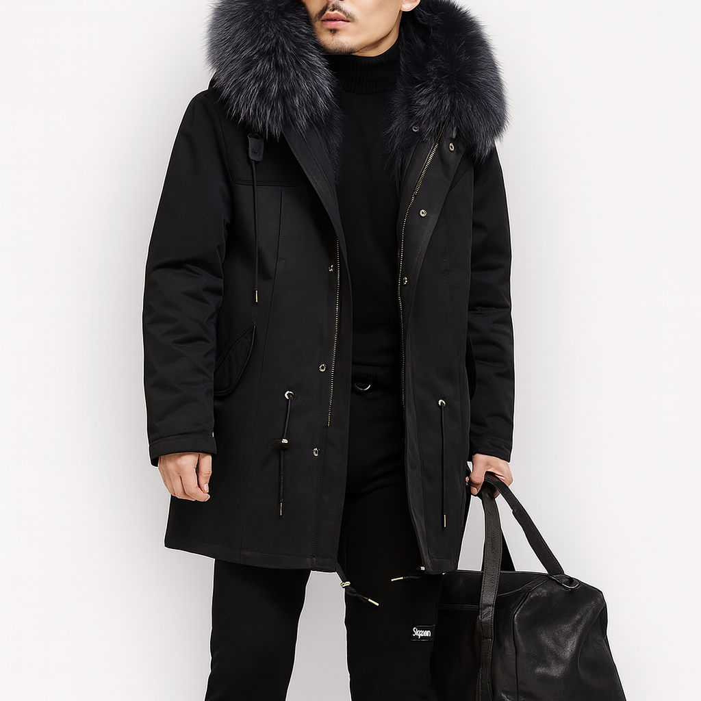 Abrigo de invierno cálido para hombres: elegancia y comodidad