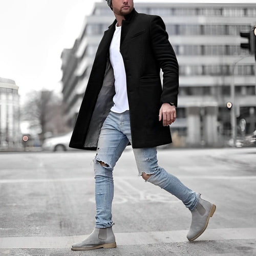 Abrigo de invierno elegante para hombre – Calidez y estilo