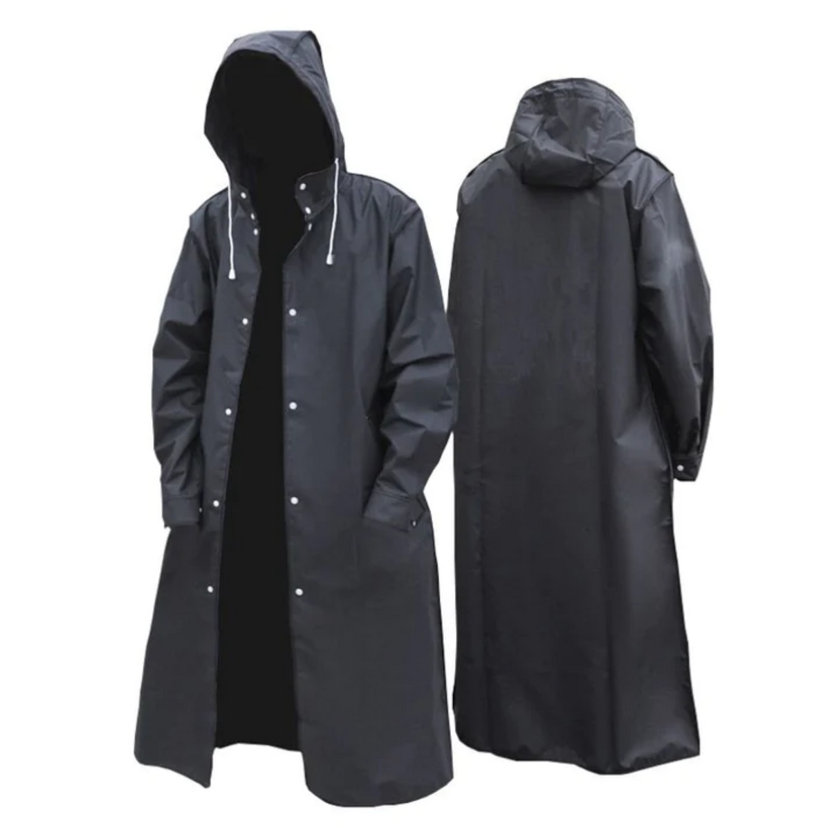 Impermeable largo para hombre: protección impermeable y transpirable con capucha