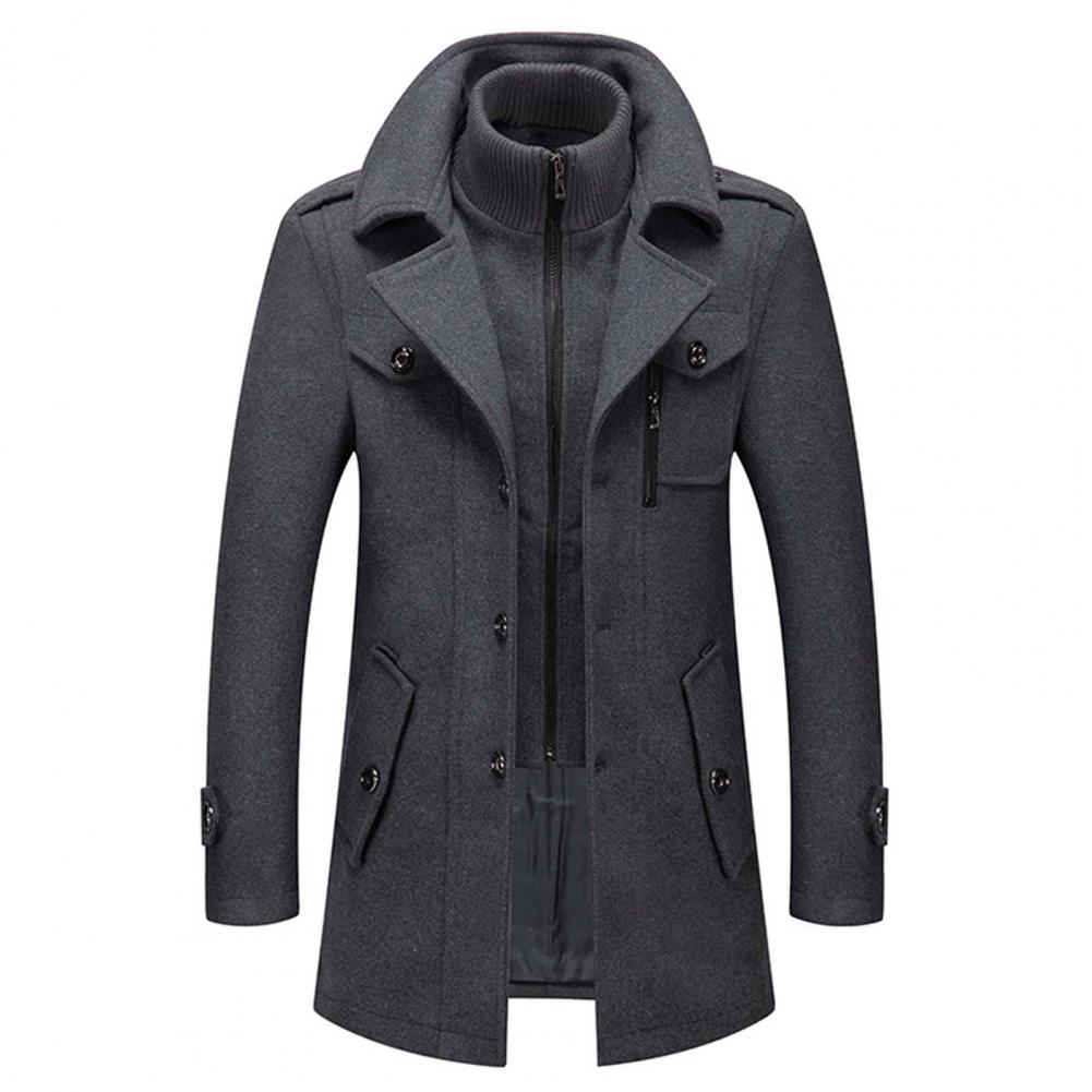 Abrigo elegante de dos piezas para hombres | Estilo versátil y máxima calidez