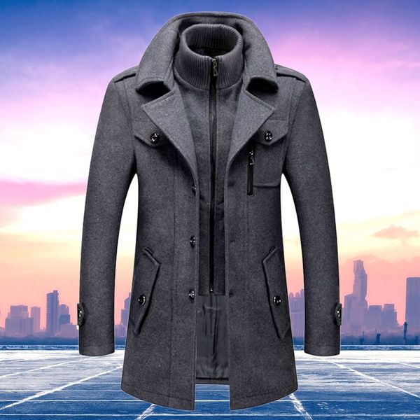 Abrigo elegante de dos piezas para hombres | Estilo versátil y máxima calidez