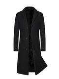 Abrigo largo entallado para hombre - Elegancia invernal sofisticada