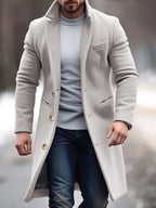 Abrigo largo de invierno para hombre: elegante, cálido y funcional