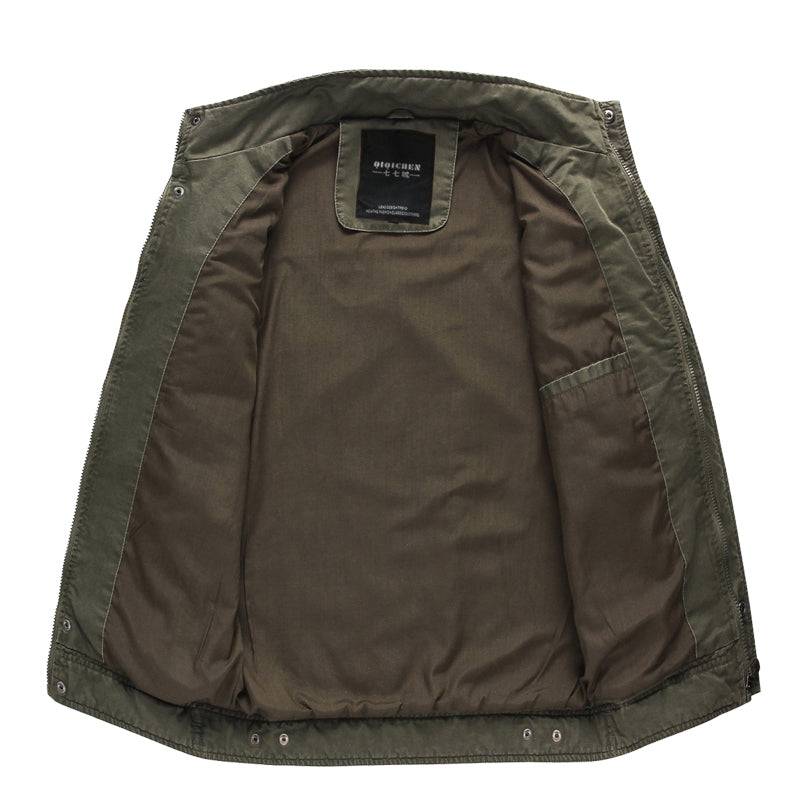 Chaqueta Militar Hombre - Abrigo Casual Midi