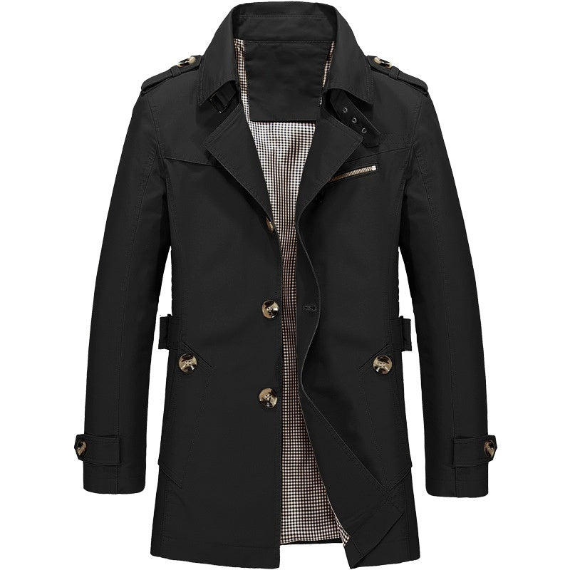Abrigo Trench Hombre | Corte Estructurado Elegante | Confort y Estilo