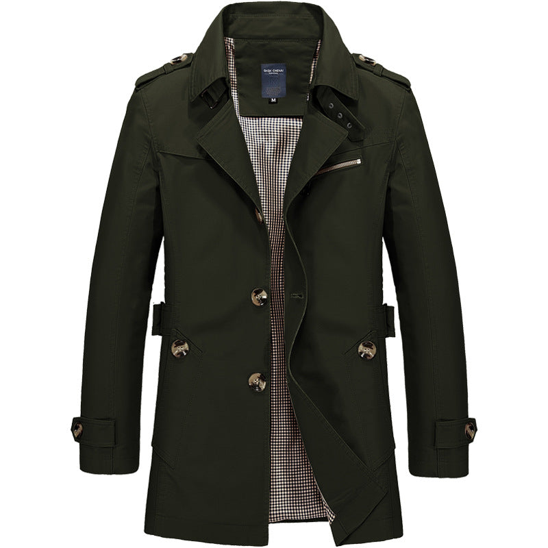 Abrigo Trench Hombre | Corte Estructurado Elegante | Confort y Estilo