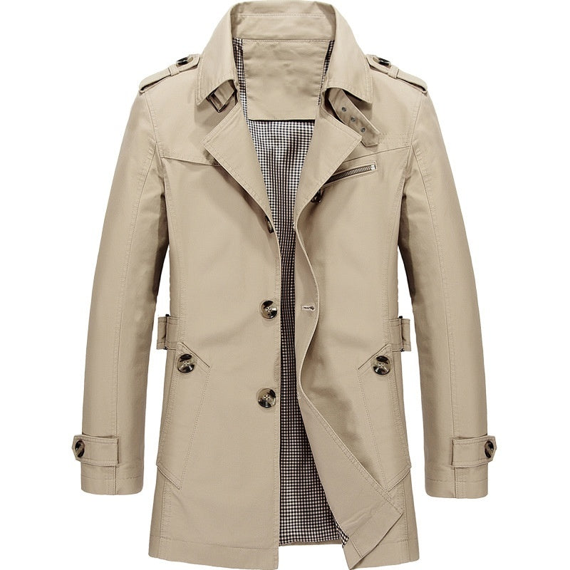 Abrigo Trench Hombre | Corte Estructurado Elegante | Confort y Estilo