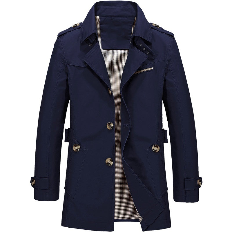 Abrigo Trench Hombre | Corte Estructurado Elegante | Confort y Estilo