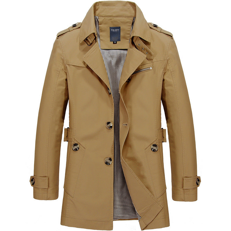 Abrigo Trench Hombre | Corte Estructurado Elegante | Confort y Estilo