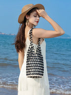 Margot Woven Beaded Tote Bag