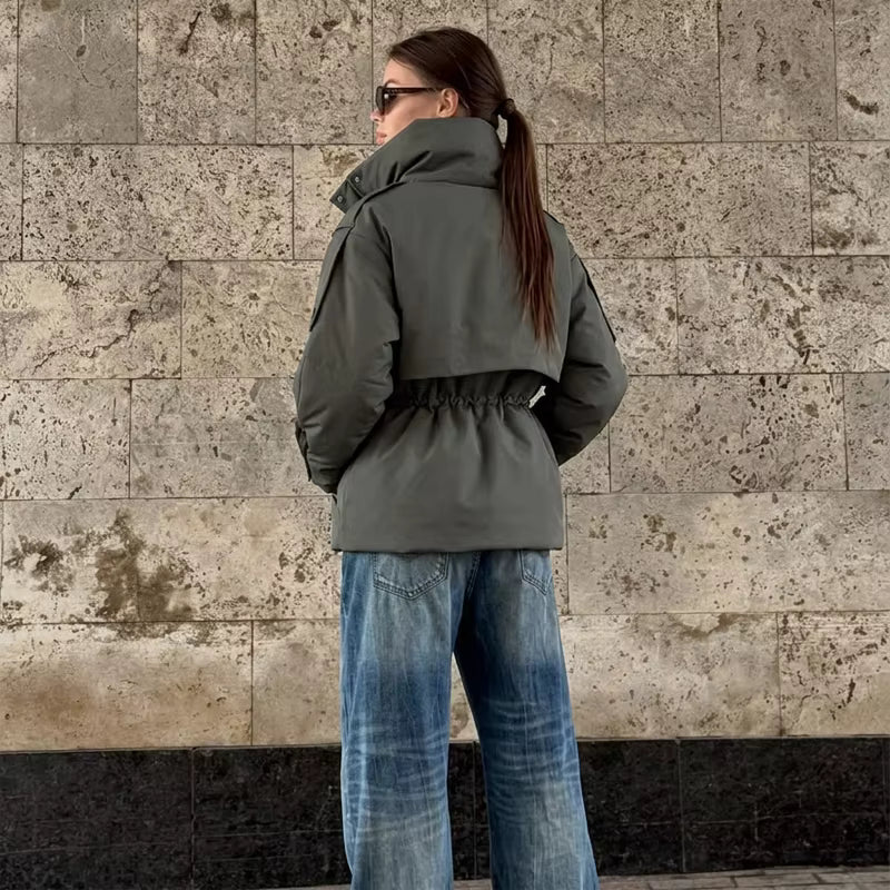 Mary Parka oversized con cintura ajustable