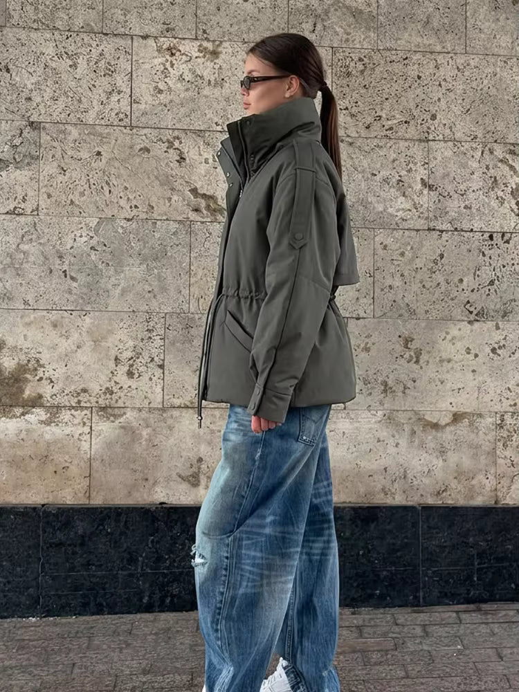 Mary Parka oversized con cintura ajustable