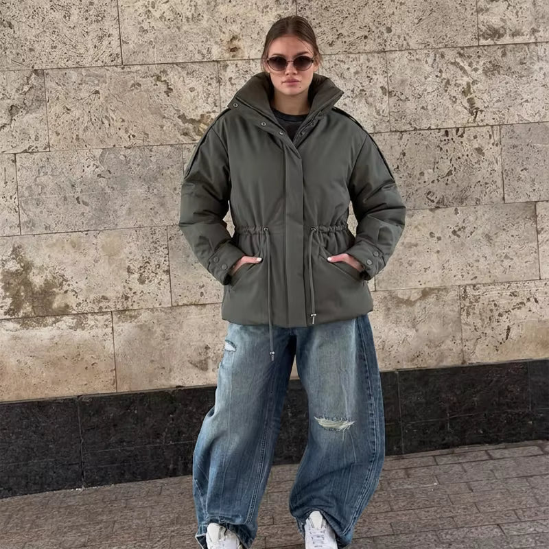 Mary Parka oversized con cintura ajustable