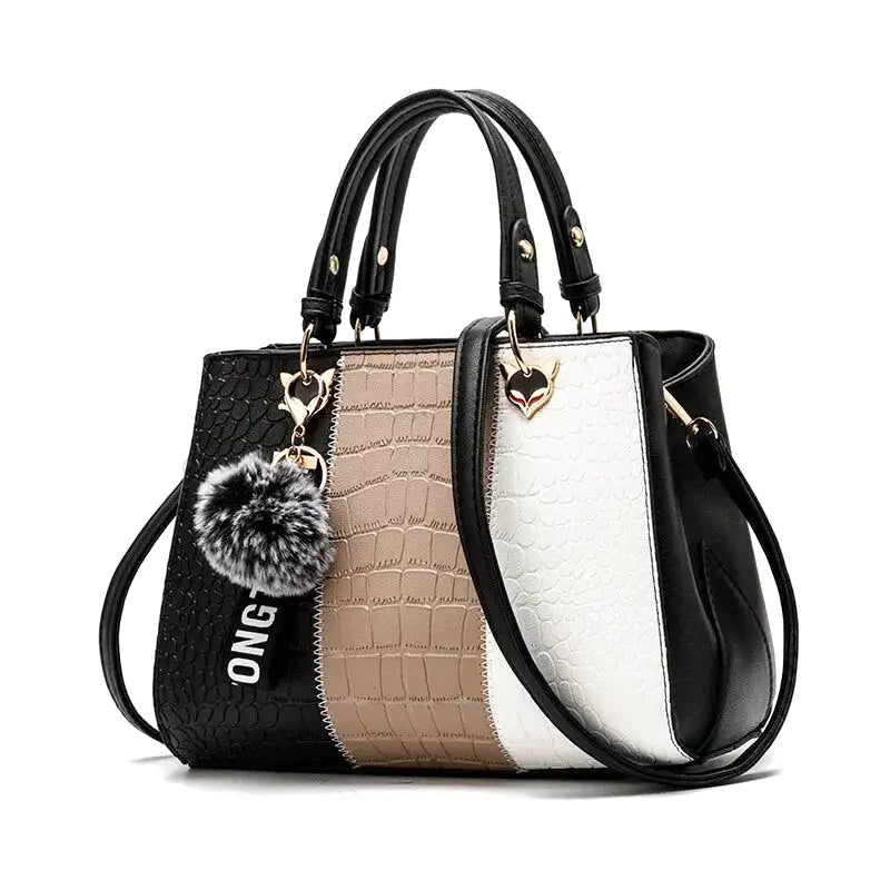 NEREIDA - Bolso Bandolera de Piel Efecto Cocodrilo