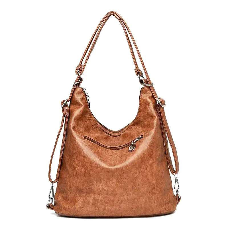 ODALIS - Bolso Bandolera de Piel Multibolsillos