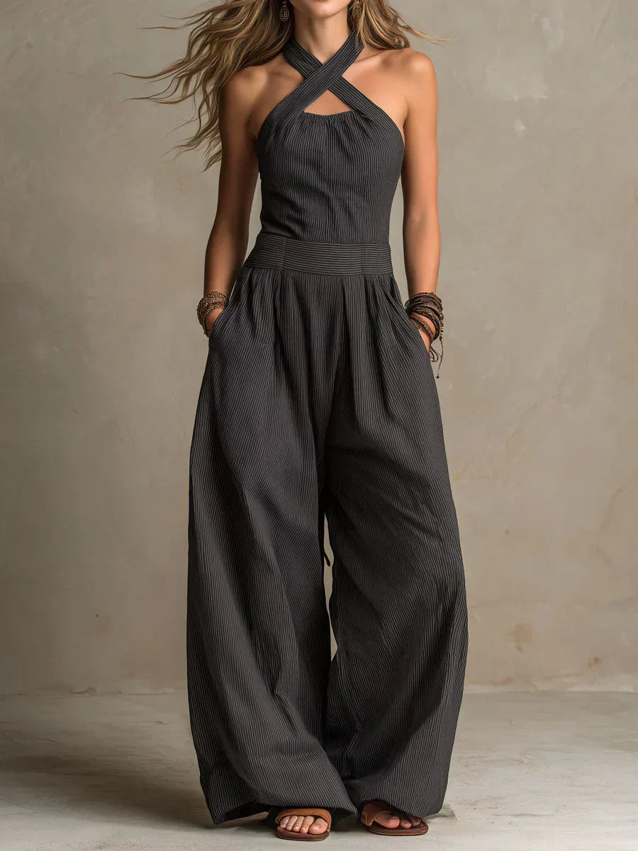 Alva | Mono Elegante con Escote Cruzado - OSMARA Fashion