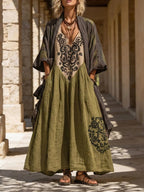 Katarina | Conjunto Bohemio de 2 Piezas con Estampado Artístico - OSMARA Fashion