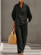 Astrid | Conjunto de Algodón y Lino - OSMARA Fashion - vista 3