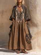 Katarina | Conjunto Bohemio de 2 Piezas con Estampado Artístico - OSMARA Fashion - vista 4