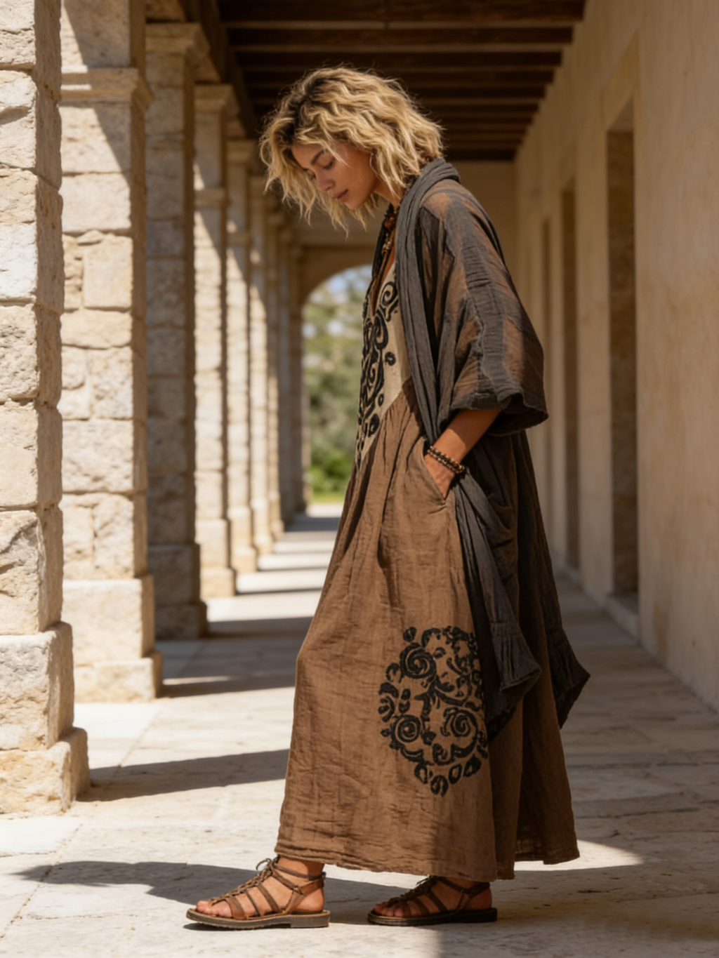 Katarina | Conjunto Bohemio de 2 Piezas con Estampado Artístico - OSMARA Fashion - vista 2