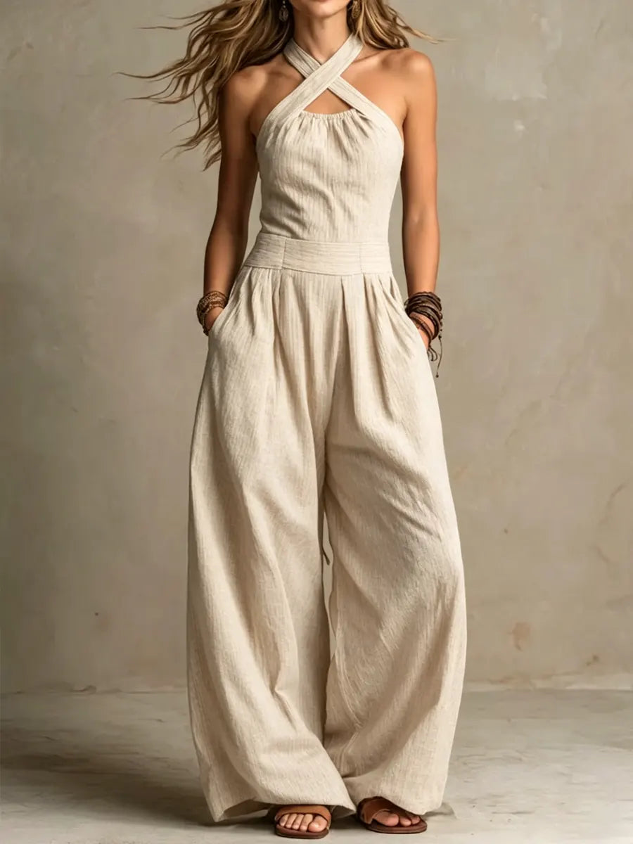 Alva | Mono Elegante con Escote Cruzado - OSMARA Fashion - vista 3