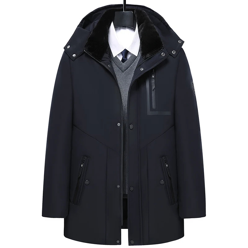 Parka Hombre - Invierno - Capucha Desmontable - Caliente