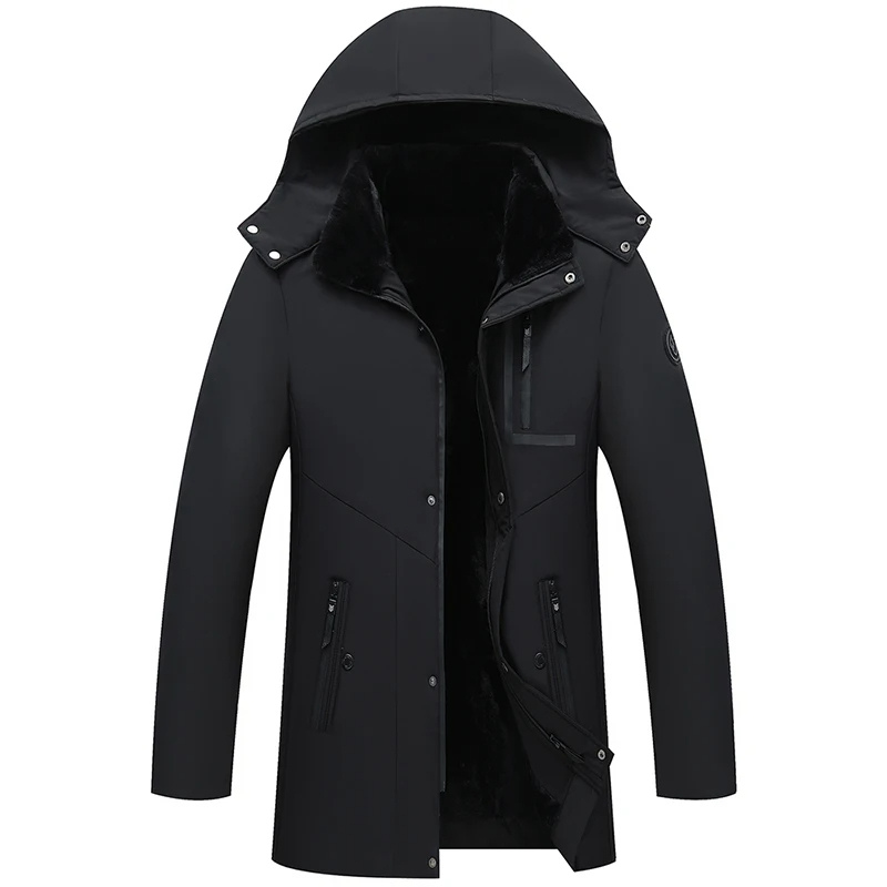 Parka Hombre - Invierno - Capucha Desmontable - Caliente