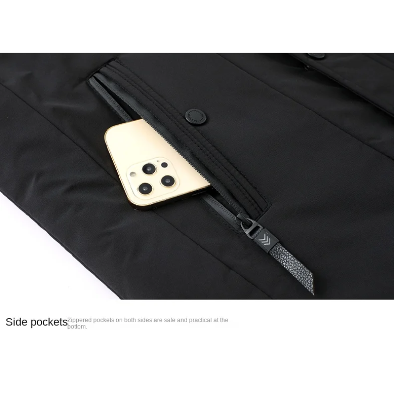 Parka Hombre - Invierno - Capucha Desmontable - Caliente