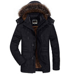 Parka impermeable para hombre con forro polar