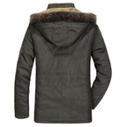 Parka impermeable para hombre con forro polar