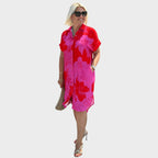 Naomi | Vestido Camisero Con Estampado Floral - OSMARA Fashion