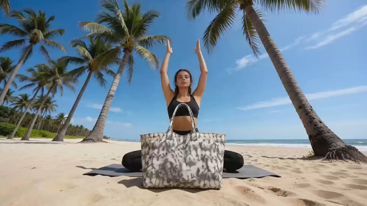 Bolsa de Yoga de Lona de Gran Capacidad, Bolso de Mano y Hombro, Éxito de Ventas.