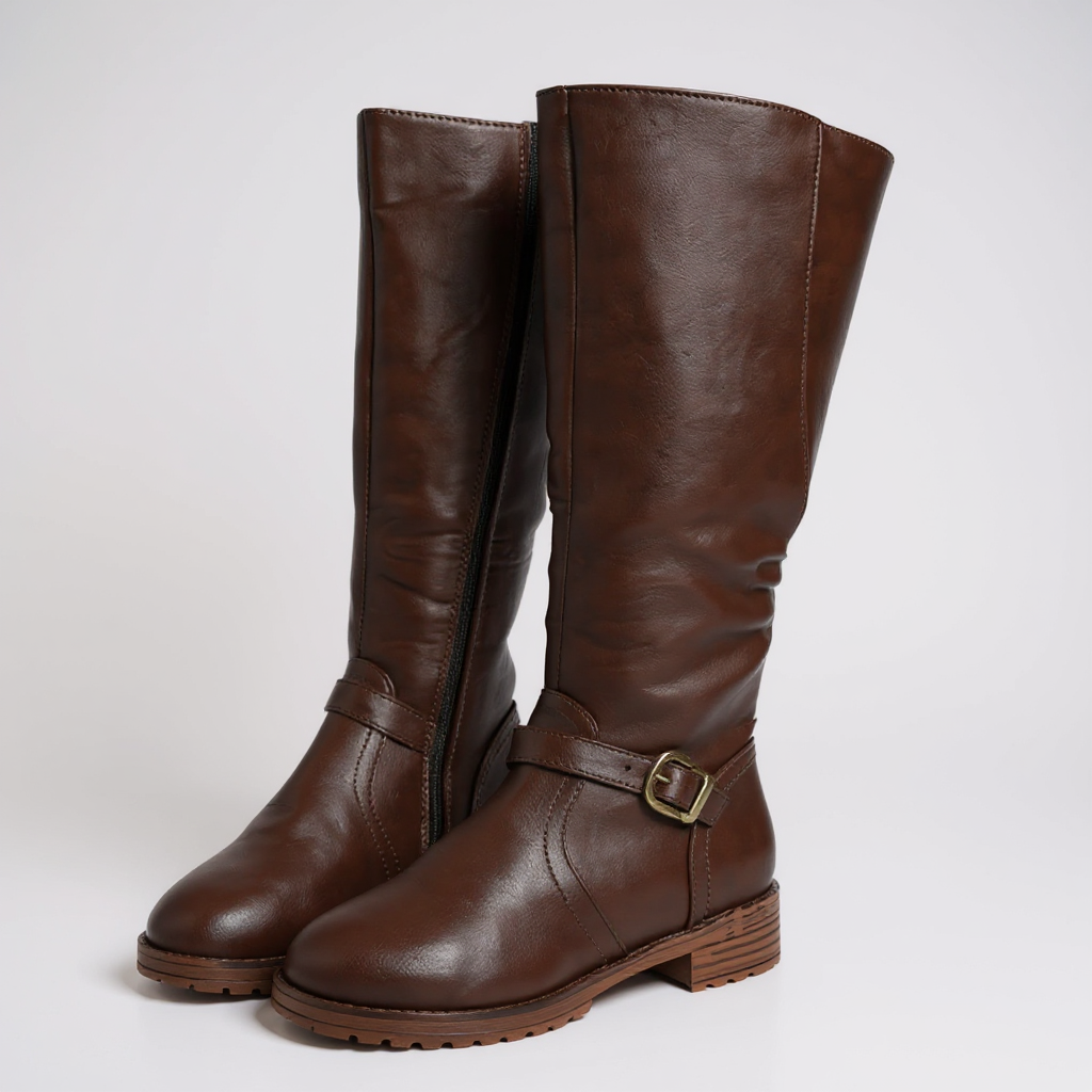 Spirit - Botas de Montar Negras Mujer de Hebilla Metálico