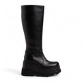 Sherley - Botas de Montar Plataforma Mujer Negras