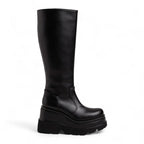 Sherley - Botas de Montar Plataforma Mujer Negras