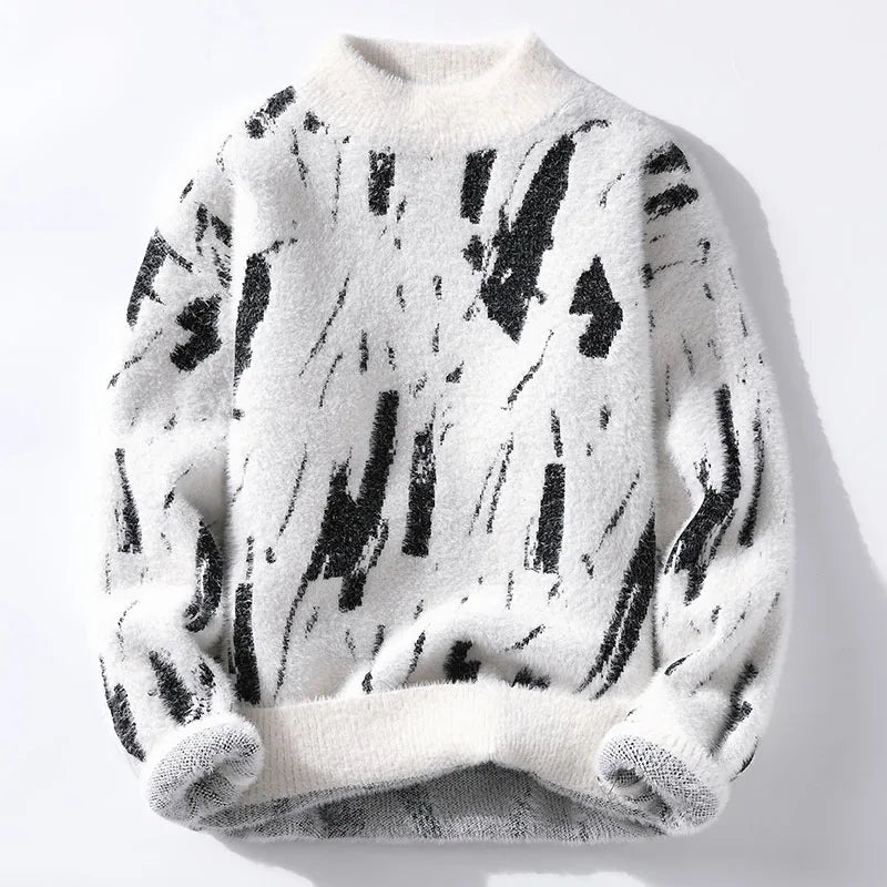 Suéter abstracto elegante para hombre - Comodidad moderna