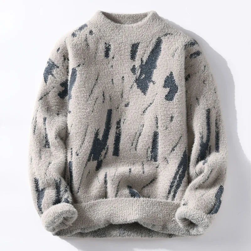 Suéter abstracto elegante para hombre - Comodidad moderna