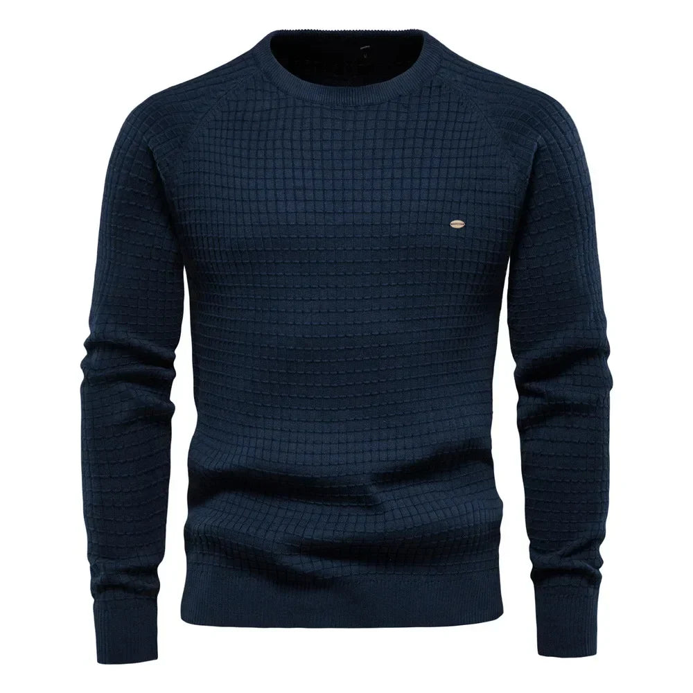 Jersey cálido de cuello alto para hombre - Confort invernal elegante