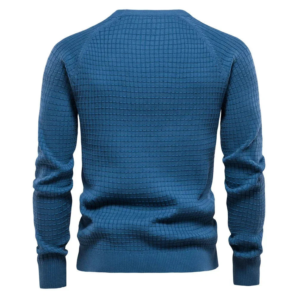 Jersey cálido de cuello alto para hombre - Confort invernal elegante