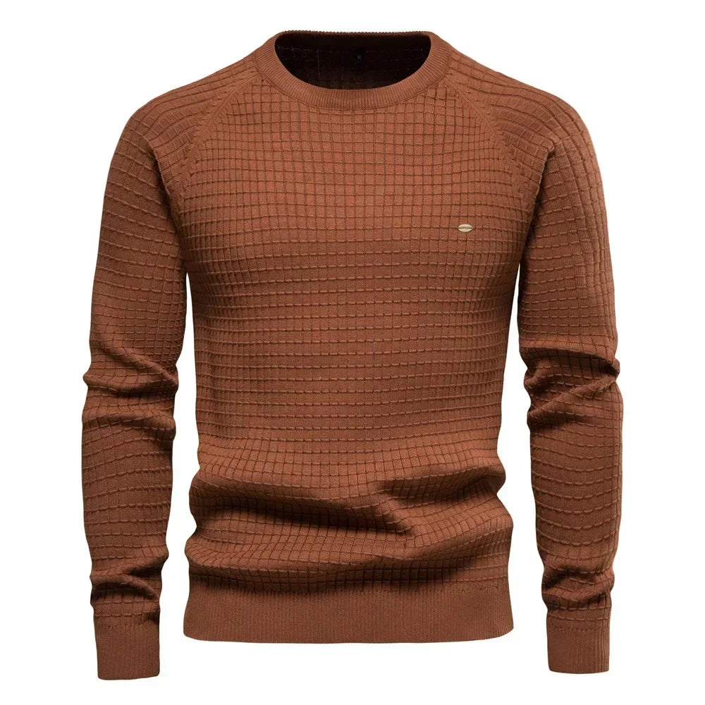 Jersey cálido de cuello alto para hombre - Confort invernal elegante
