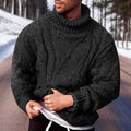 Suéter cálido de cuello alto para hombre: confort superior para el invierno