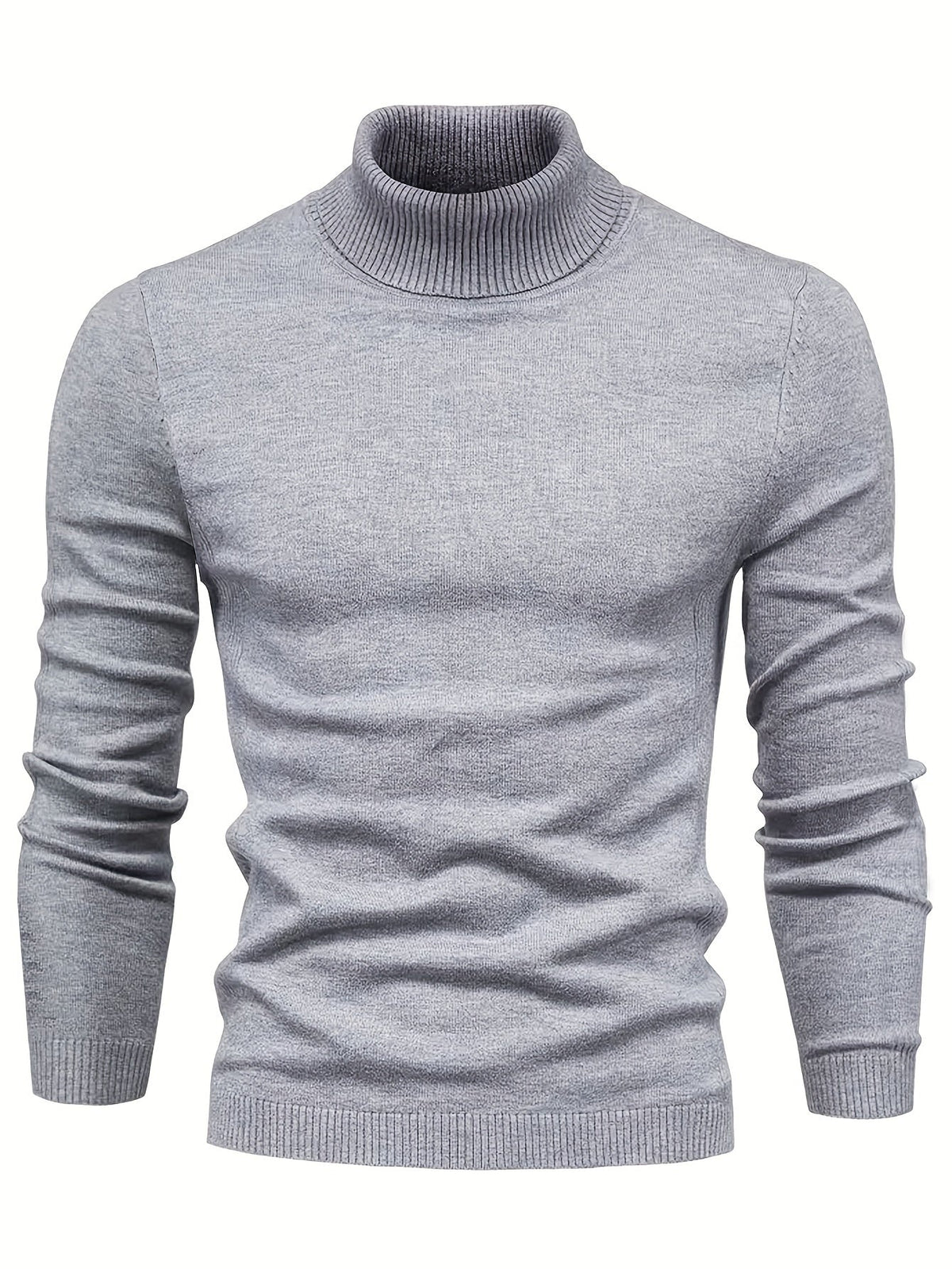 Suéter elegante de cuello alto para hombres – Calidez y estilo invernal