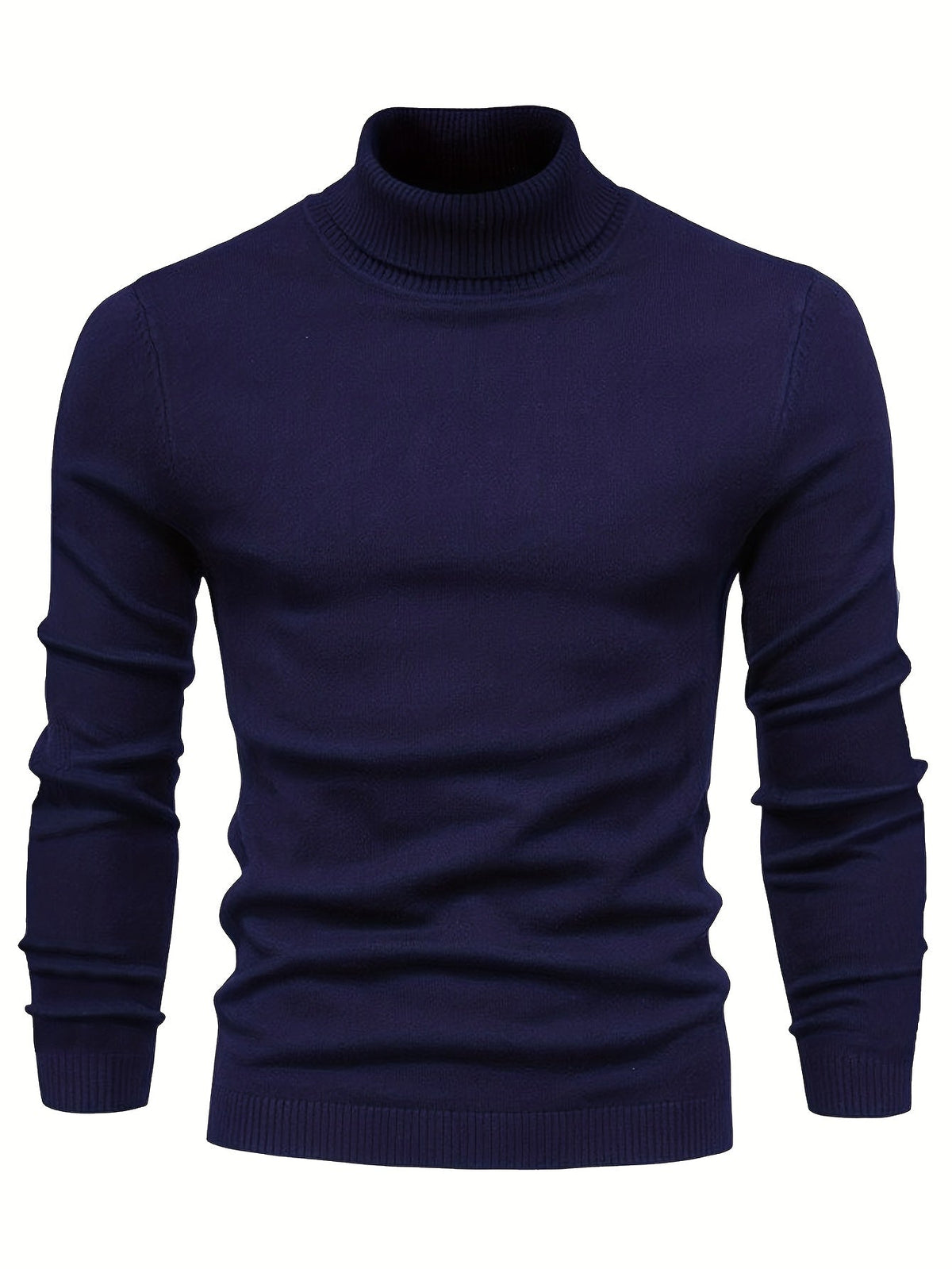 Suéter elegante de cuello alto para hombres – Calidez y estilo invernal