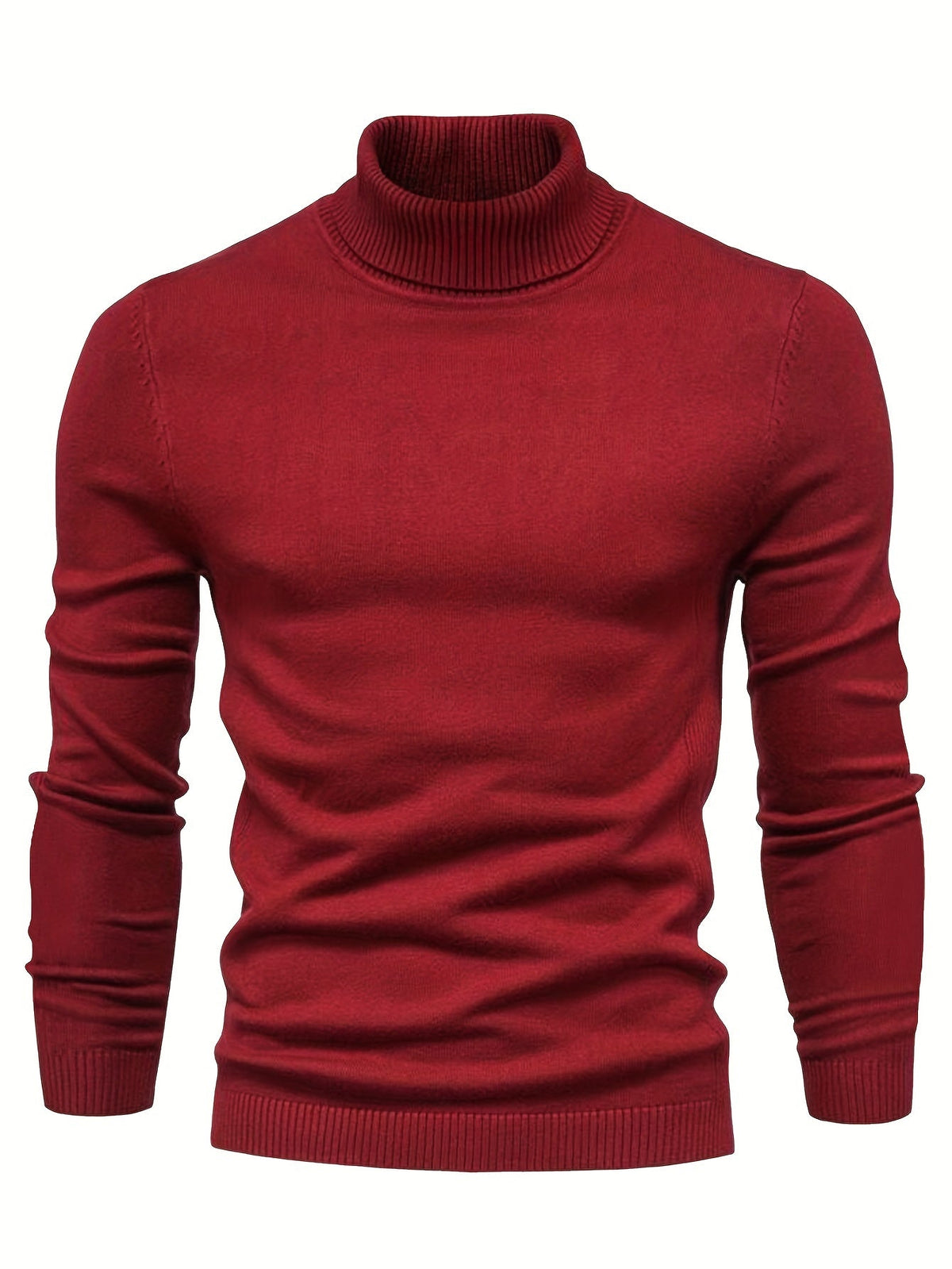 Suéter elegante de cuello alto para hombres – Calidez y estilo invernal