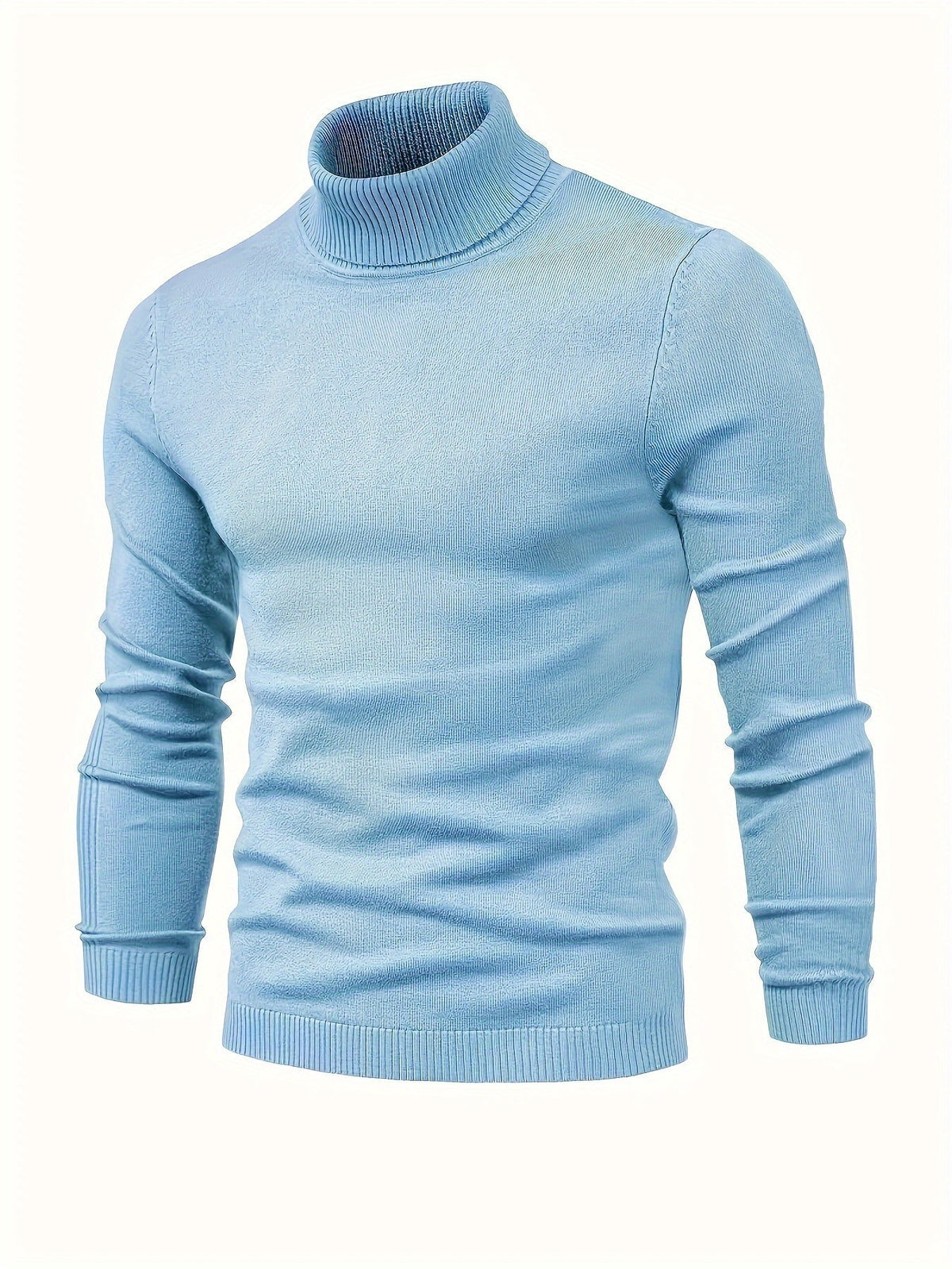 Suéter elegante de cuello alto para hombres – Calidez y estilo invernal