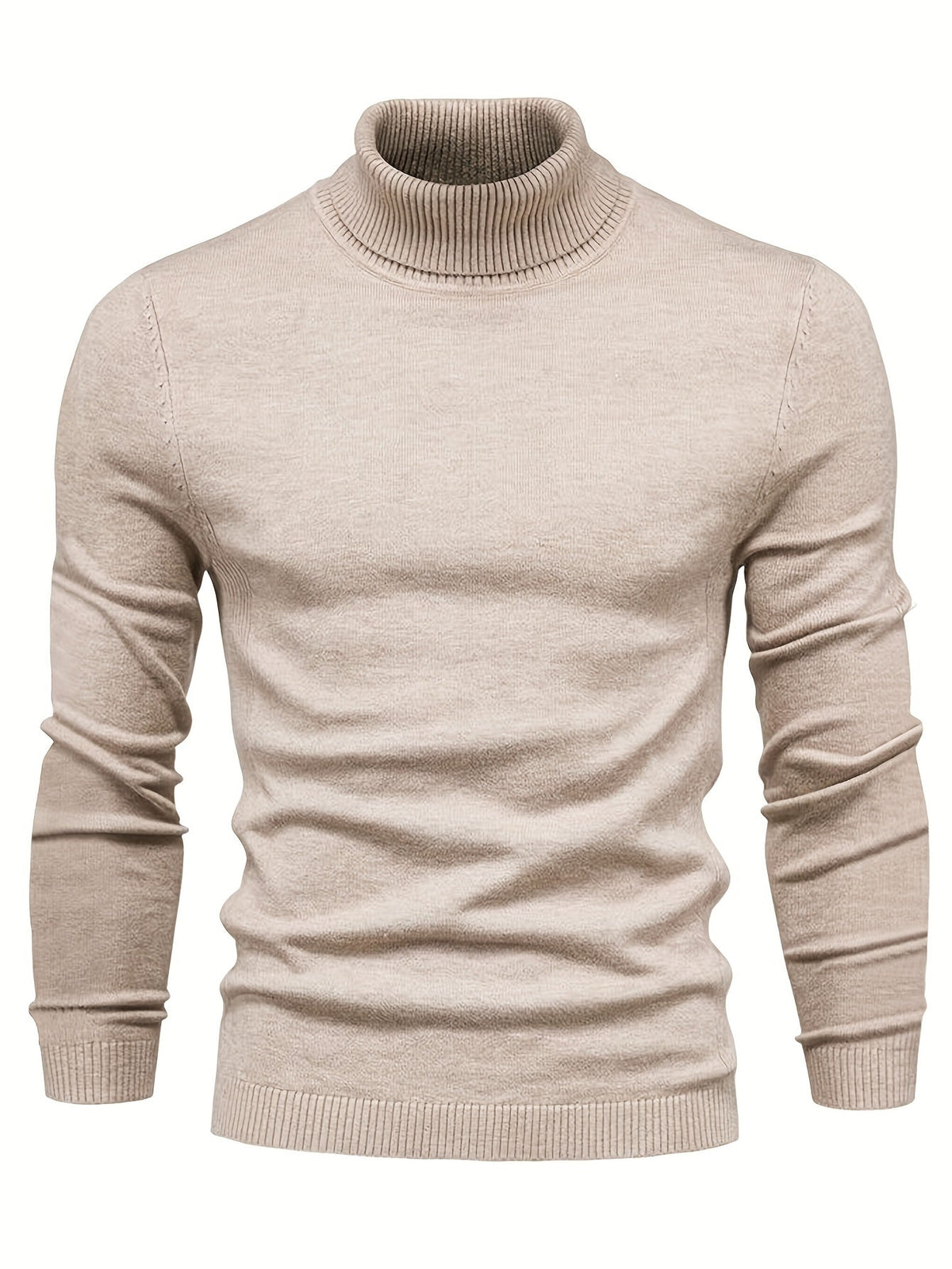Suéter elegante de cuello alto para hombres – Calidez y estilo invernal
