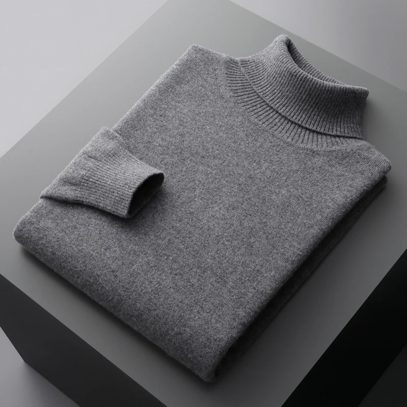 Jersey de cuello alto para hombre, elegancia y comodidad