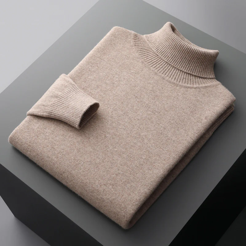 Jersey de cuello alto para hombre, elegancia y comodidad